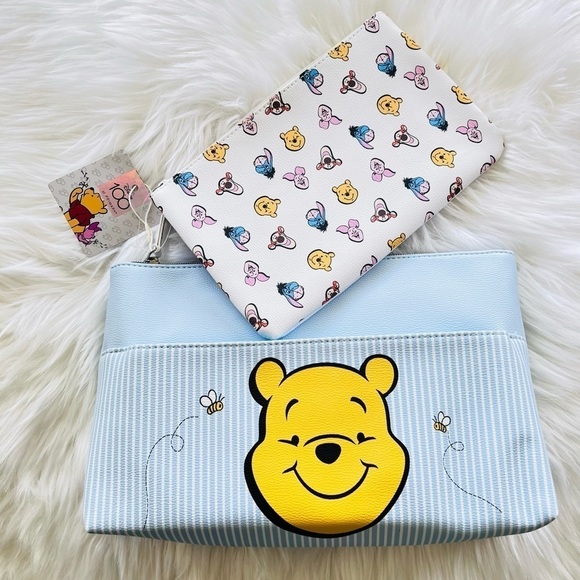 Disney Accessories - Disney 100th Anniversary Winnie The Pooh Makeup Bag with Removable Pouch Bag